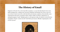 Desktop Screenshot of historyofemail.com